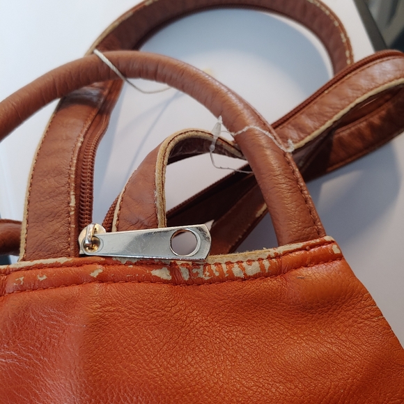 COPY - Pretty Woman’s Leather bucket bag orange - Picture 9 of 11